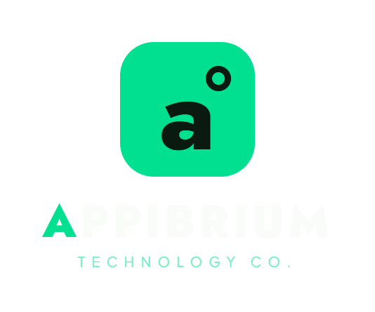 Appibrium Stacked Logo Dark